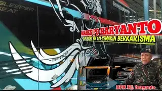 BUS SLIPER HM DENGAN STIKER LIMITED EDITION SUDAH TERPASANG.MAKIN BERKARISMA AURA BUS.#poharyanto 