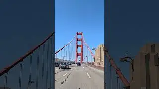 Driving over the San Francisco Golden Gate Bridge Short. #goldengatebridge #dashcam #drivingvideo