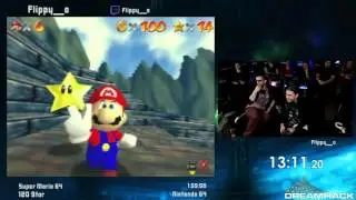 #DHW15 - Super Mario 64 [120 Star] Speedrun by flippy_o