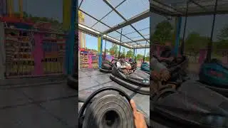 POV bumper cars with the fam #subscribe #roadto500 #carnival #fair #bumpercar #family