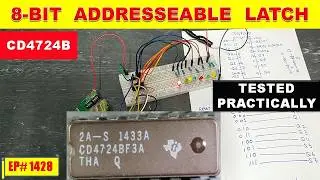 #1426 Объяснение работы 8-битного адресуемого защелкивающего механизма | Принцип работы и тестиро...