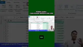 POWER QUERY | MENGHITUNG UMUR DALAM TAHUN #shorts