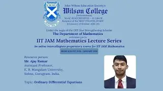 Day 40: Ordinary Differential Equations by Mr. Ajay Kumar