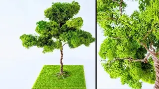 How to Make Simple  Diorama tree /Wire tree/Diorama model/Modeling/DIY/Craft/Miniature/ジオラマ模型樹木