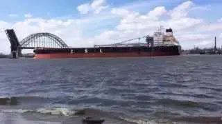 CSL Tacoma Ship IMO - 9640956 Palmyra Tacony Bridge 3-17-15
