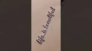 Let's do some faux calligraphy #ytshorts #calligraphyshorts