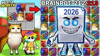 HICE TODAS LAS FUSIONES BRAINROTS en Roblox #5 (Craft a Brainrot de NOOB A HACKER 💀 LIST LIST SAHUR)