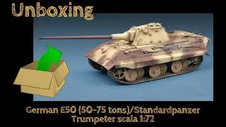 Unboxing German E50 (50-75 tons)/Standardpanzer  Trumpeter scala 1:72, un Panzer che non &egrave; un Panzer
