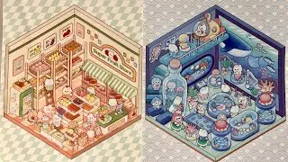 🫟ASMR🎐｜Deco Sticker Flip Through Vol.19&ndash;20｜No Talking, Paper Sounds