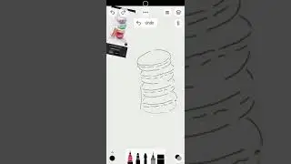 Tayasui Sketches (Android)  - trying out stuff from Pinterest - Macarons