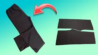 How to cut and sew easy pants easily and in the shortest possible time