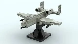 Lego (MOC) A-10 Warthog Mini Model (412)