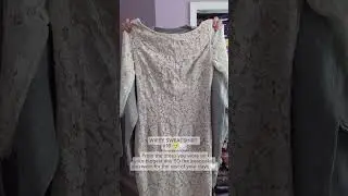 The dress from your biggest day turned into a keepsake for the rest of your days! #embroider #wife
