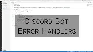 Code Your Discord Bot (Hikari) - Error Handlers