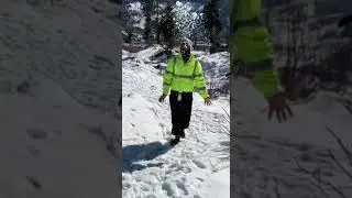 #manali #solang valley #masti # enjoyment # playing with ice
