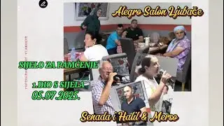 ALEGRO SALON LJUBAČE IZVORNU GRUPU SENADA I HALČO MERSO MANJIĆ 05.07.2025 EVO LOLE U ALEGRU SA DVIJE