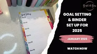 Financial Goal setting for 2025 & Binder Set Up | UK Cash Stuffer | Budgeter