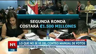 El TSE inici&oacute; el conteo manual de votos