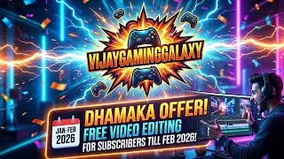 🥰😲FREE EDIT VIDEO AT 2026 MONTH 2 SUBSCRIBE #vijaygamingglaxy