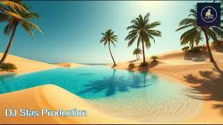 Oasis Reflection: Healing Water Sounds & Arabic Qanun (Harp) | Anxiety Relief Desert Ambient