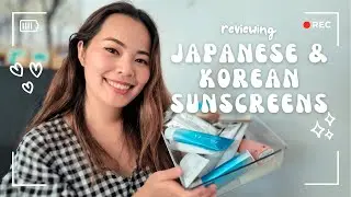 Reviewing Japanese and Korean sunscreens | Anessa, Muji, Innisfree, Momo Ururi and more! 🌸