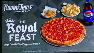 ROUND TABLE PIZZA NEW COMMERCIAL--THE ROYAL FEAST🍕 19TH YEAR ANNIVERSARY OF MY CAR ACCIDENT🙏