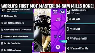 WORLD'S FIRST MUT MASTER! 94 SAM MILLS MUT MASTER COMPLETED! | MADDEN 21 ULTIMATE TEAM