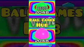 Never Seen Before! 1024A Green Ball in 2048 Rainbow Tile 🌈 | Ball Run 2048 Short #ballgameshub