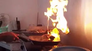 BOAR MEAT GRILL IS ON FIRE! | superslowmo