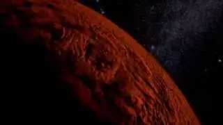 Mars. Slow approach and fly-by. Full HD, Blender 3D