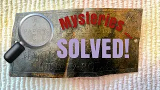 Elementary My Dear Watson THE GREAT PARRY PLATE Buggy or Experimental Auto Mystery Solved!
