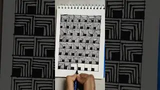 Zentangle Pattern #8 | #zentangle #art #shorts  @ArtCraftBlissAR