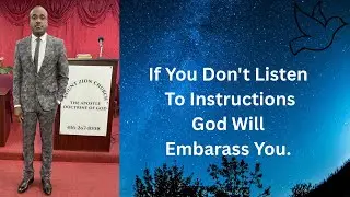 Hear Apostle John McGregor Break Down The Importance Of Following Instructions.