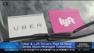 Uber, Lyft drivers plan 12-hour strike on airport pickups