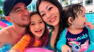 UM DIA NA PISCINA!!! | YU e FAMÍLIA 