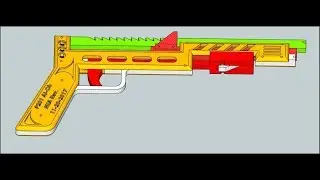 Rubber Band Gun - OGG P201 Ai-Oh Revamped for 3D printing.