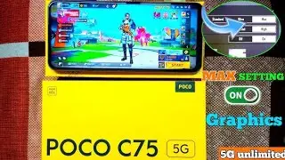Poco c75 unboxing and Free fire game play  # viral video 
