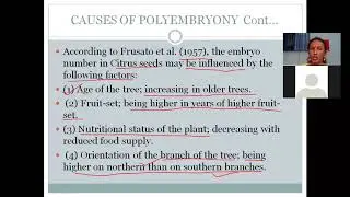 Causes of Polyembryony