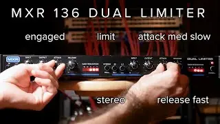 Демонстрация компрессора MXR 136 Dual Limiter с барабанами