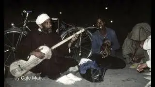 Maalem Ahmed Ben Lahcen, Gnawa Tagnawite, Djemaa el Fna, Marrakech Marokko 1982