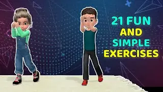 21 FUN AND SIMPLE EXERCISES FOR KIDS - AT-HOME WORKOUT