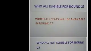 When is KCET Round 2 starts?|Whi all eligible for Round 2?|Who all not eligible for Round 2?