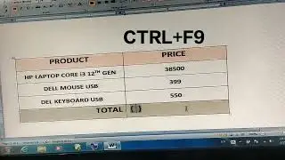 To Sum use in table M.S.Word 2016