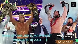 Every WWE Crown Jewel Main Event Winner ( 2018 - 2024 ) / WWE Crown Jewel