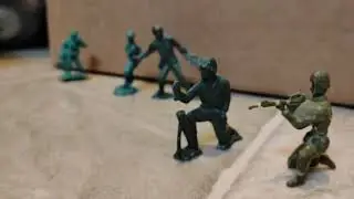Florida Man gets hit with a mortar( Army men stop motion short).