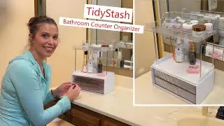 TidyStash Bathroom Counter Organizer, easy assembly, nice build! #makeuporganization #bathroom