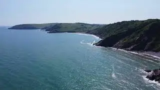 Drone Flight Above Sharkham Point, Brixham - June 2023