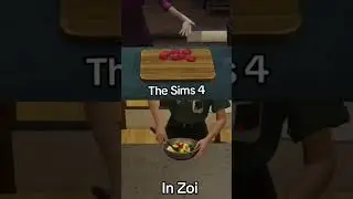 Sims 4 VS Inzoi cooking salad comparison #cooking #gaming #sims4 #inzoi #pcgaming #lifesimulation