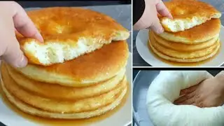 👌فطائر العجين السحري بدون بيض افضل من سفنج خفاف ريشة حضريهم للكوتي مع براد اتاي يا سلام