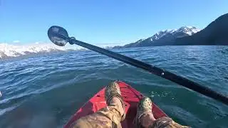 Shore fishing in Seward alaska | using my kayak to take out the bait farther out in the ocean